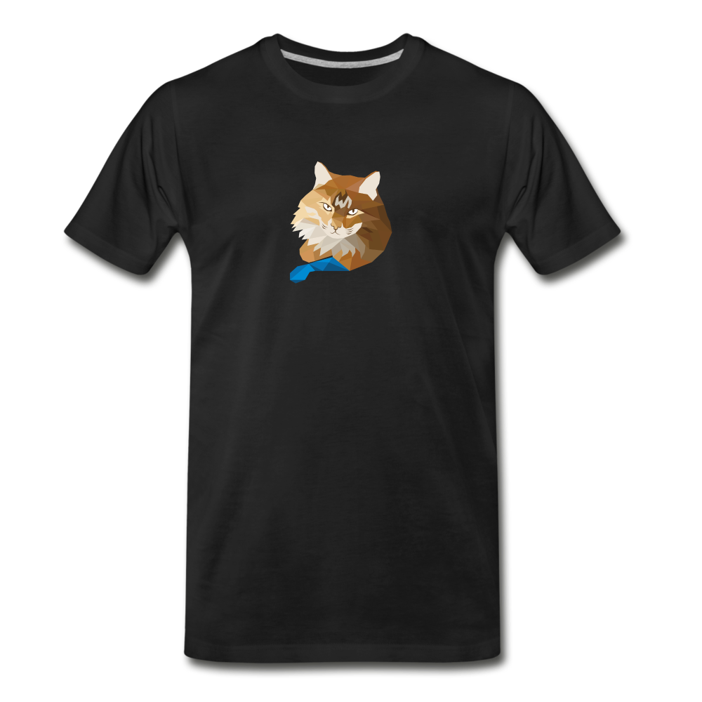 Men's Premium T-Shirt - Ginger Cat - black