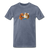 Men's Premium T-Shirt - Ginger Dog And Cat - heather blue